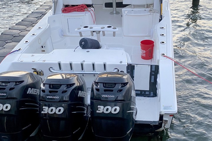 a group of people on a boat in the water